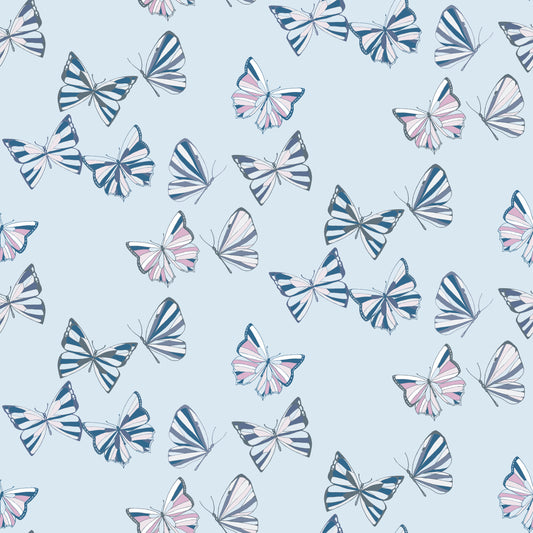 Butterfly Social in Blue Multi