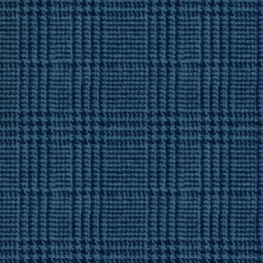 Empire Navy Plaid Wallpaper
