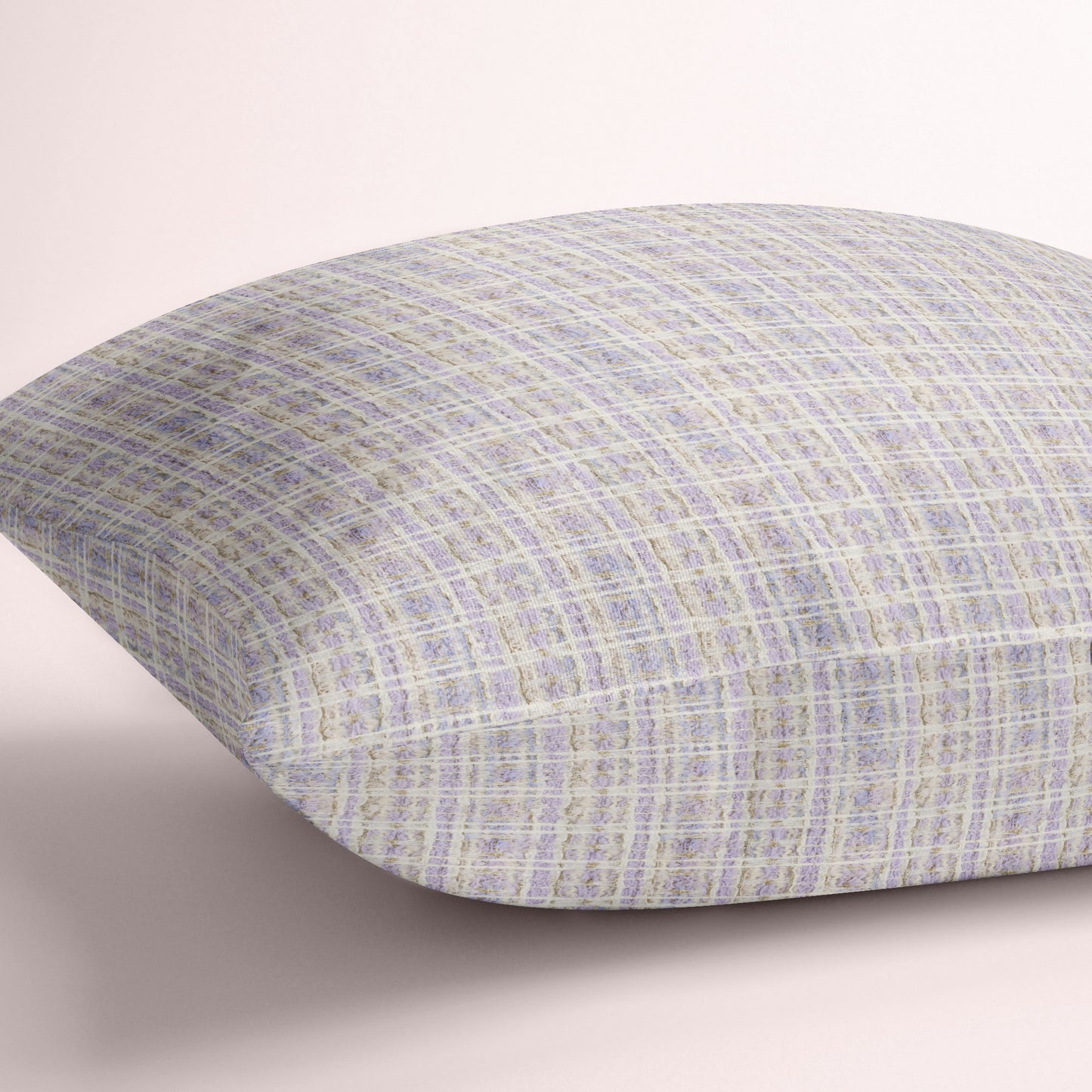 Purple Tweed Pillow Cover