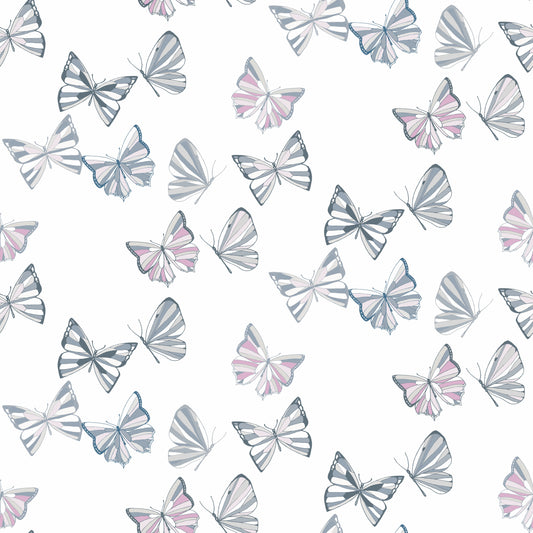 Butterfly Social in White Multi