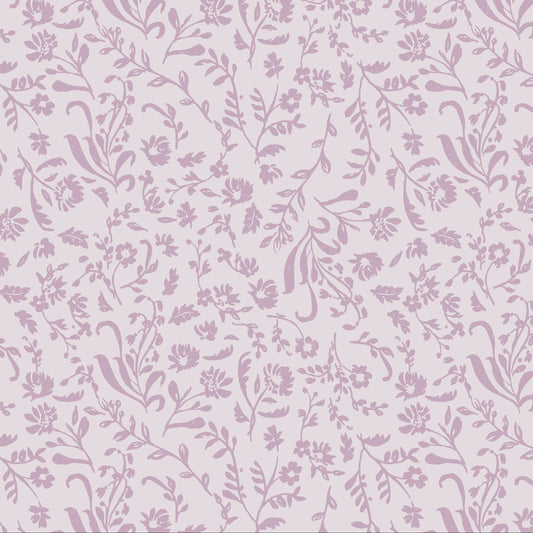 Micro Floral in Tonal Mauve