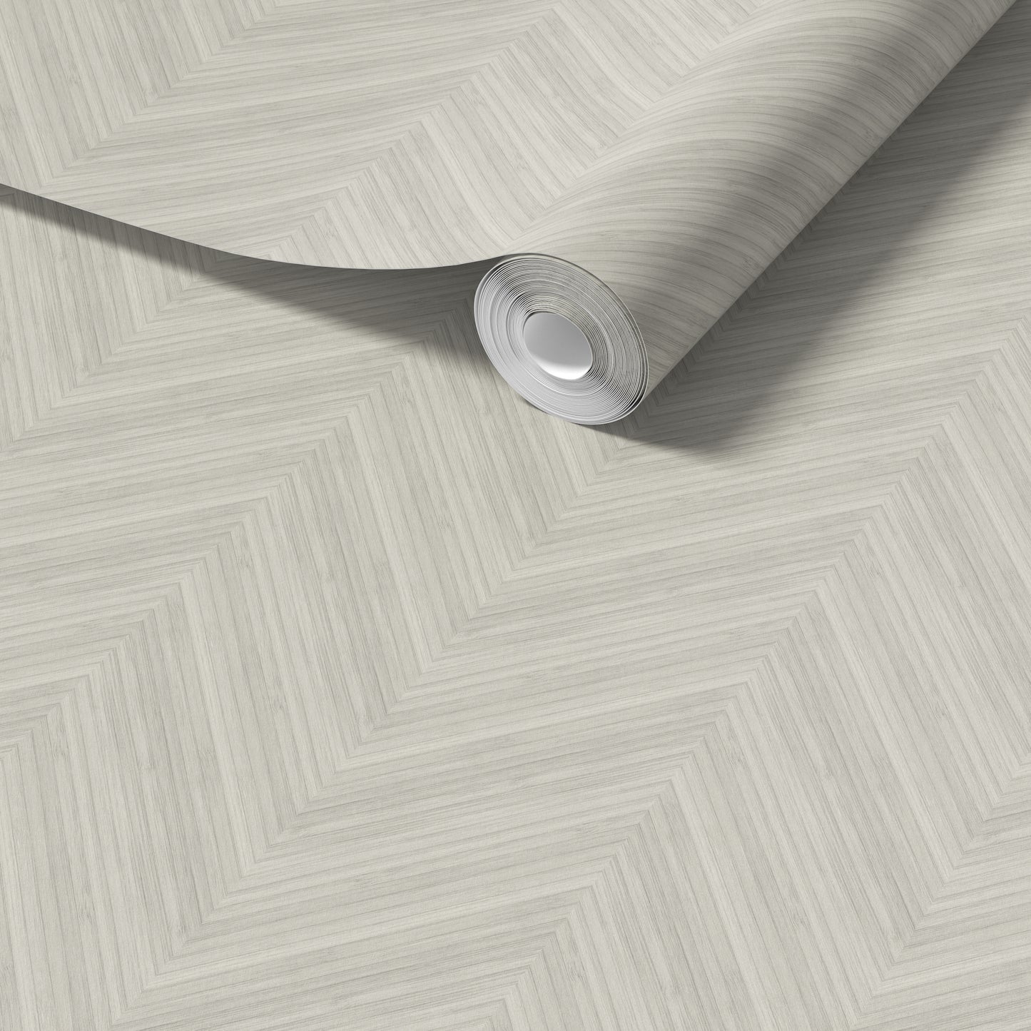 Bamboo Chevron Wallpaper in Putty