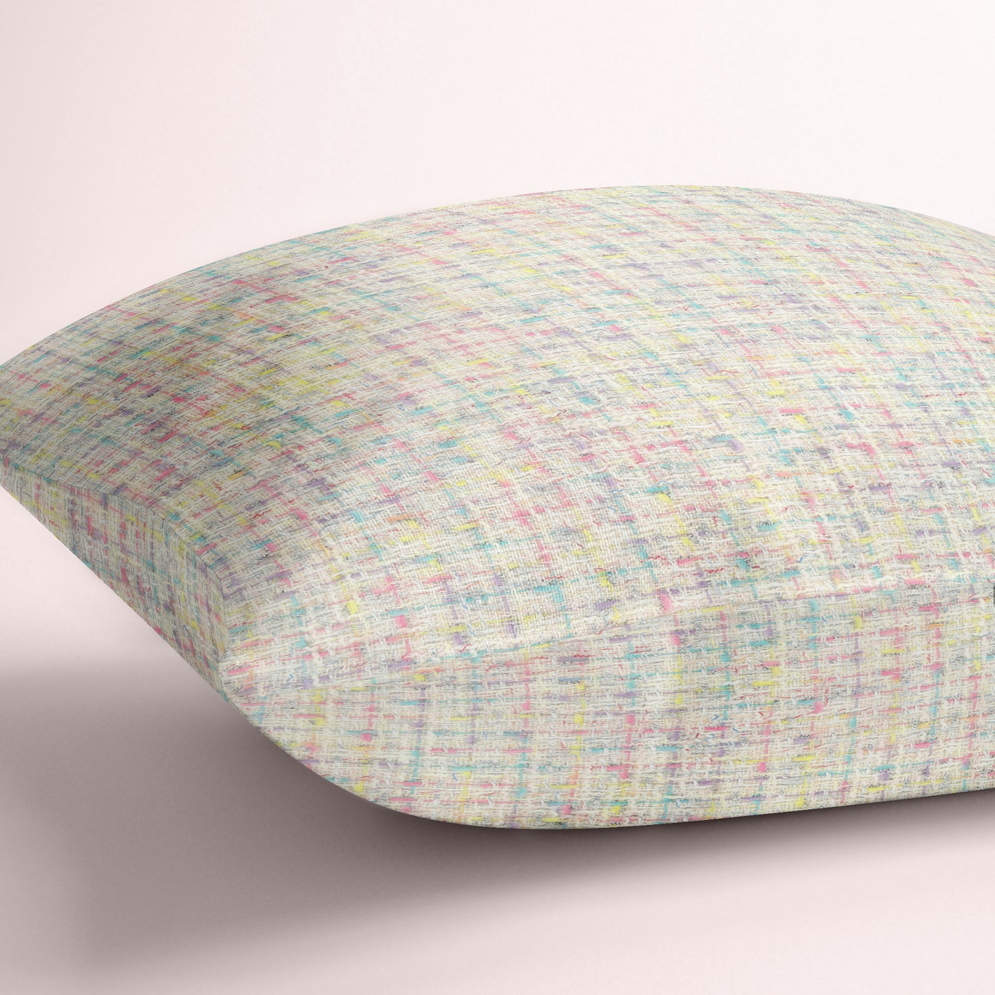 Dream House Bright Pearl Tweed Pillow Cover