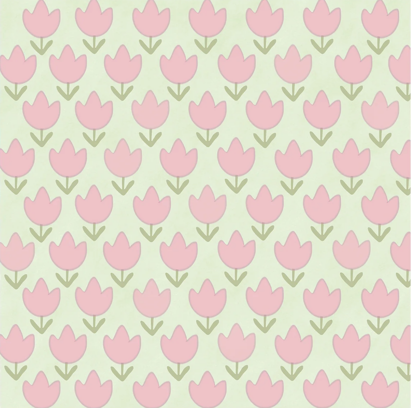 Morning Meadow Mint Wallpaper