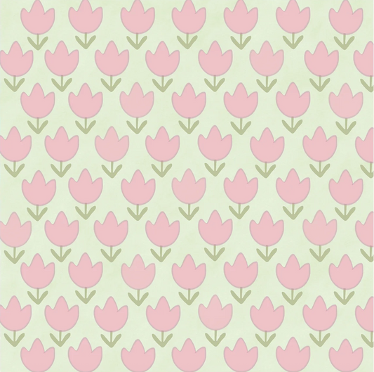 Morning Meadow Mint Wallpaper