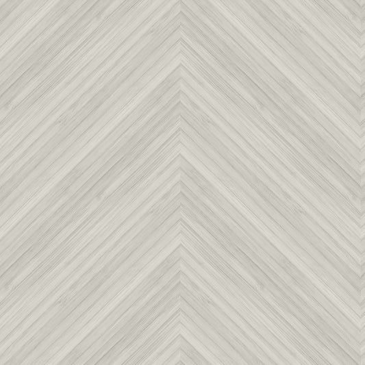 Oversized Bamboo Chevron Wallpaper in Putty