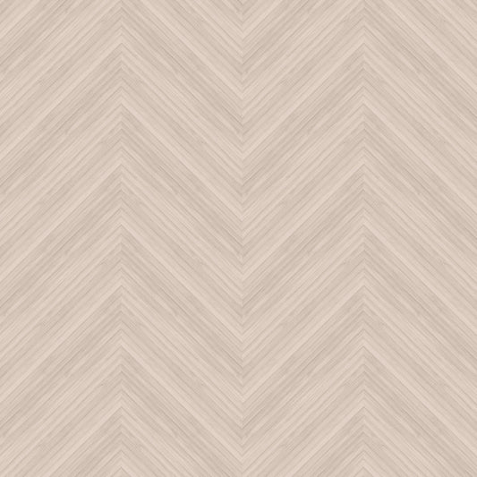 Bamboo Chevron Wallpaper in Blush