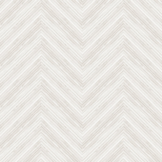 Bamboo Chevron Wallpaper in Cream