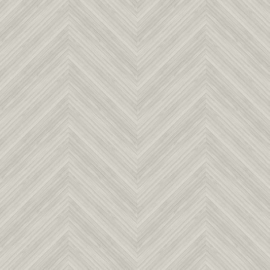 Bamboo Chevron Wallpaper in Putty