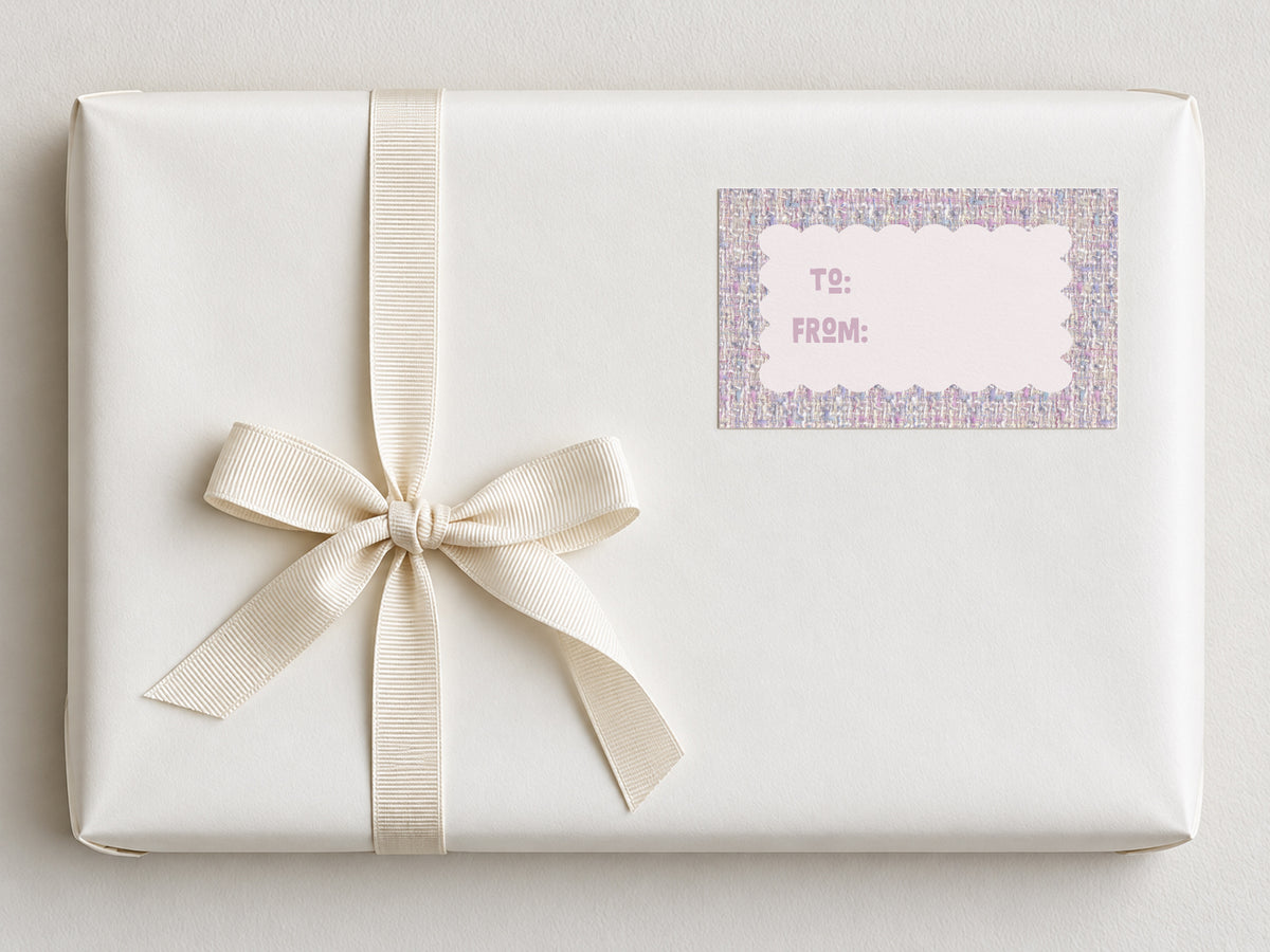 Rectangular Gift Sticker Set