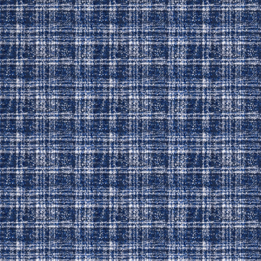 Royal Blue Plaid Wallpaper