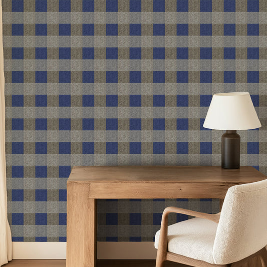 Herringbone in Suit Quartet Wallpaper