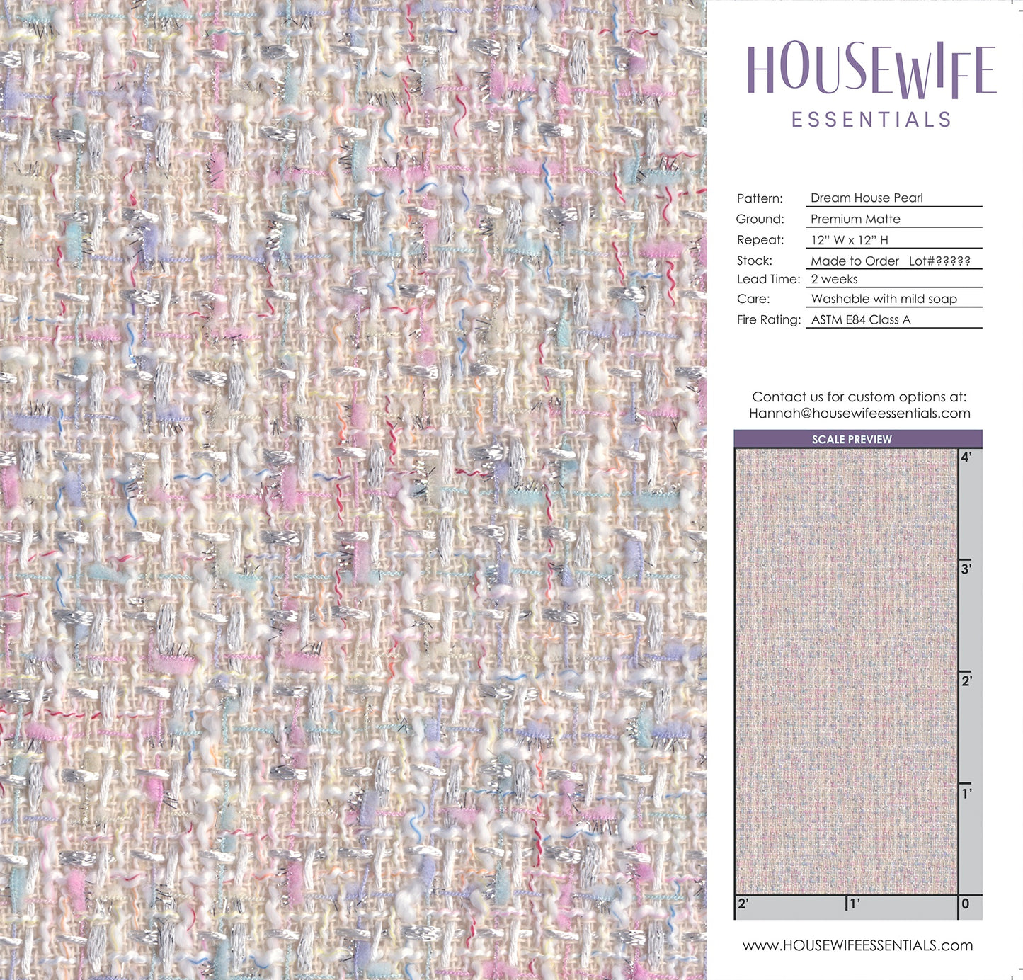Dream House Pearl Tweed Wallpaper