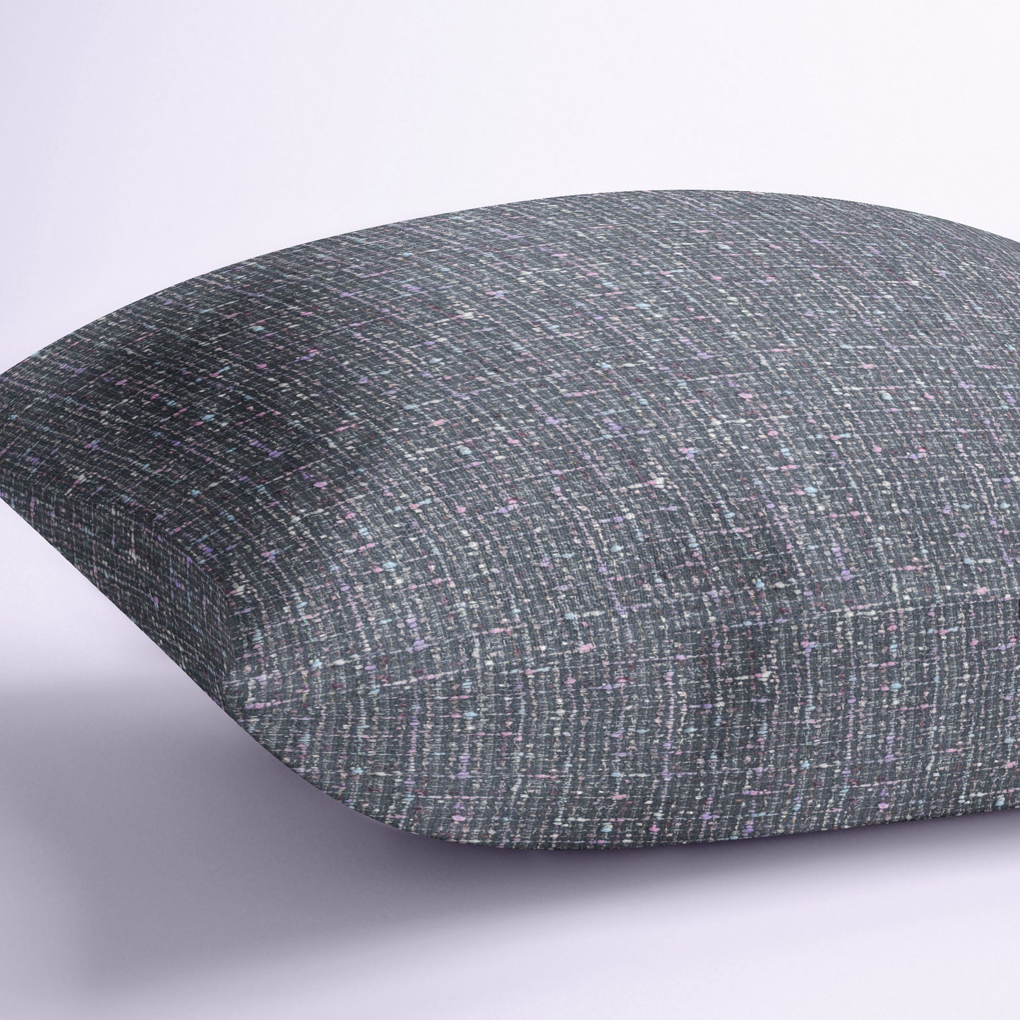 Endless Grey Couture Tweed Pillow Cover