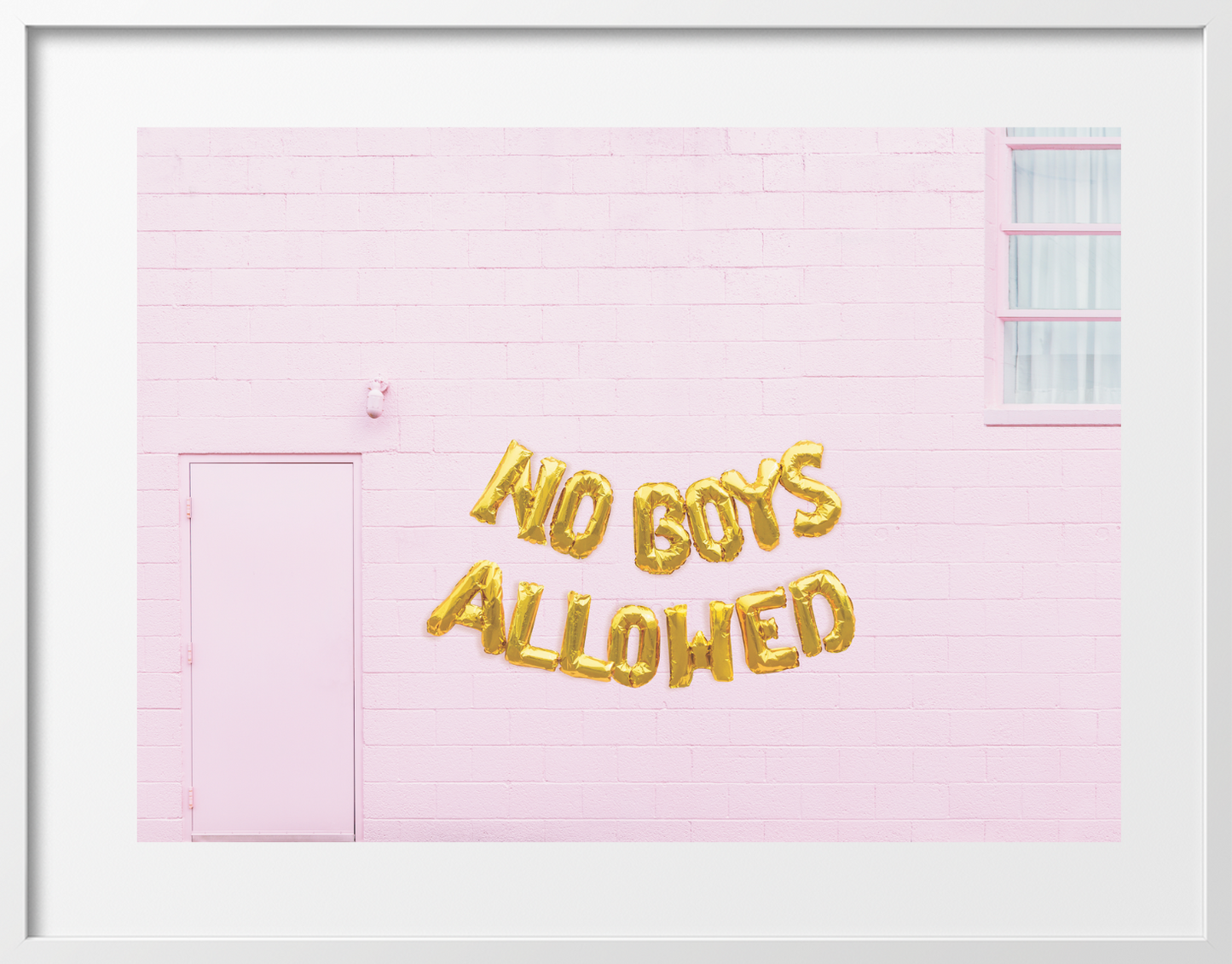 No Boys Allowed Framed Print