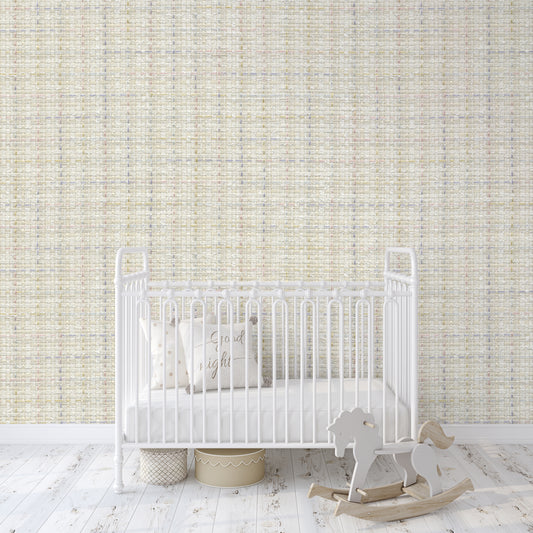 Southern Straw Tweed Wallpaper