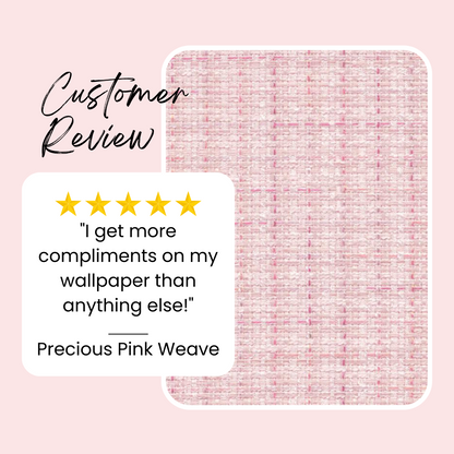 Precious Pink Weave Wallpaper