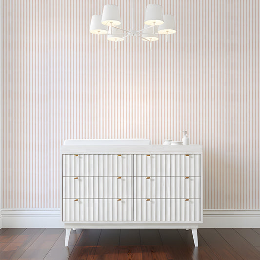 Stripes in Pink + White