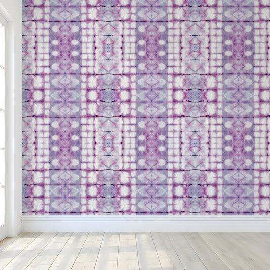 Hot Pink and Purple Tie Dye Wallpaper