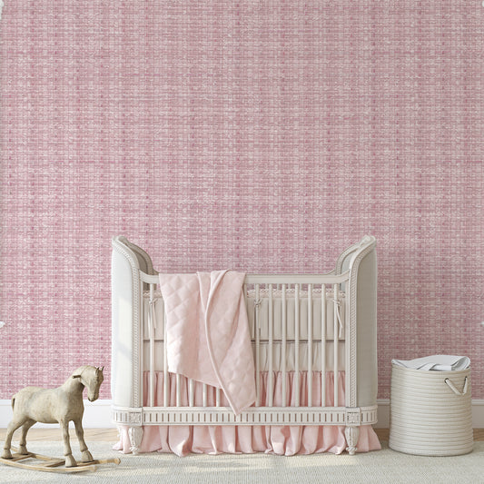Blush Pink Weave Wallpaper