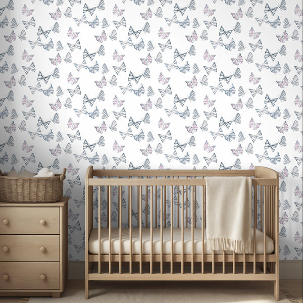Butterfly Social in White Multi