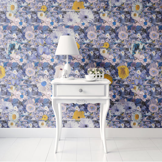 Blue Flower Trip Wallpaper