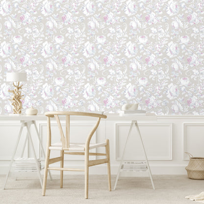 Cottage Chintz in Clay with a Pop of Pink