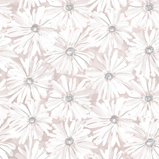 Dusty Pink Watercolor Floral Wallpaper