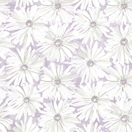 Perfect Purple Watercolor Floral Wallpaper