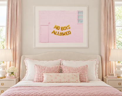 No Boys Allowed Framed Print