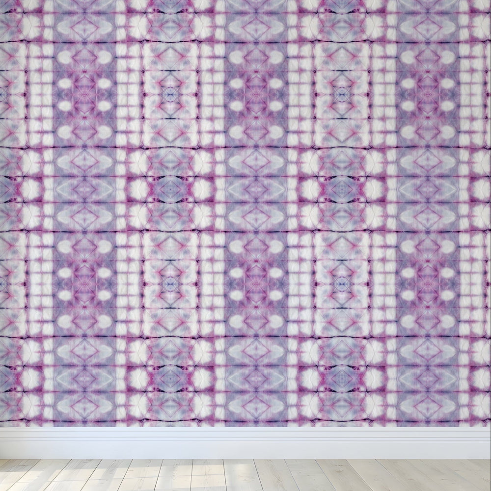 Hot Pink and Purple Tie Dye Wallpaper