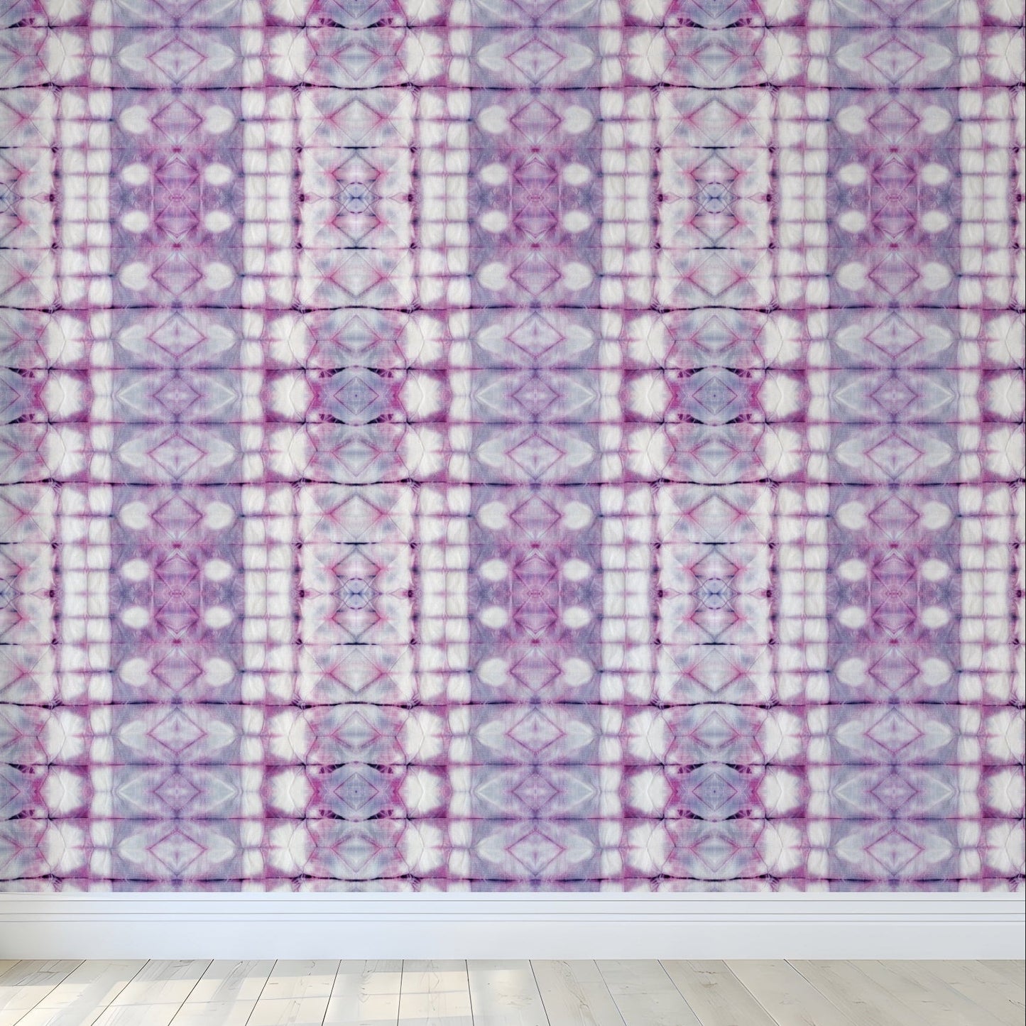 Hot Pink and Purple Tie Dye Wallpaper