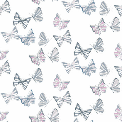 Butterfly Social in White Multi