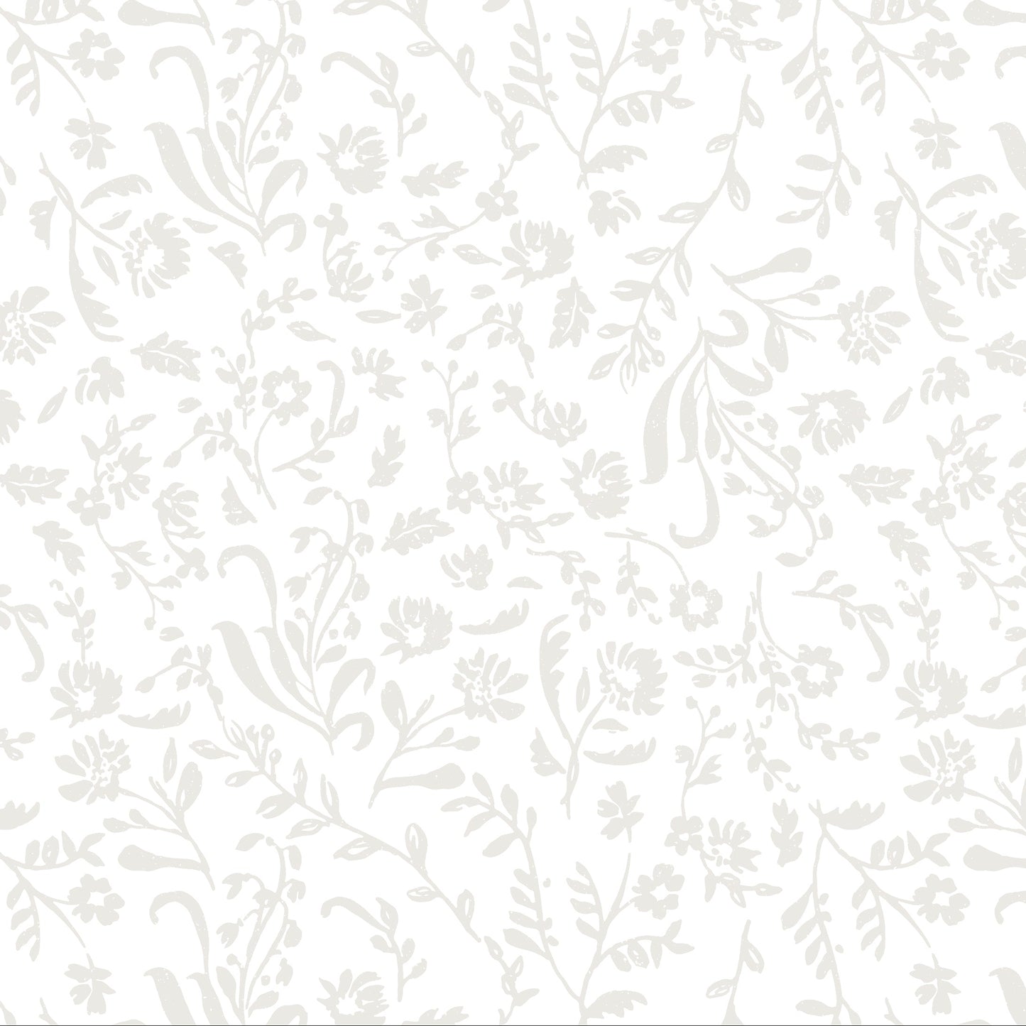 Micro Floral in Cream and White