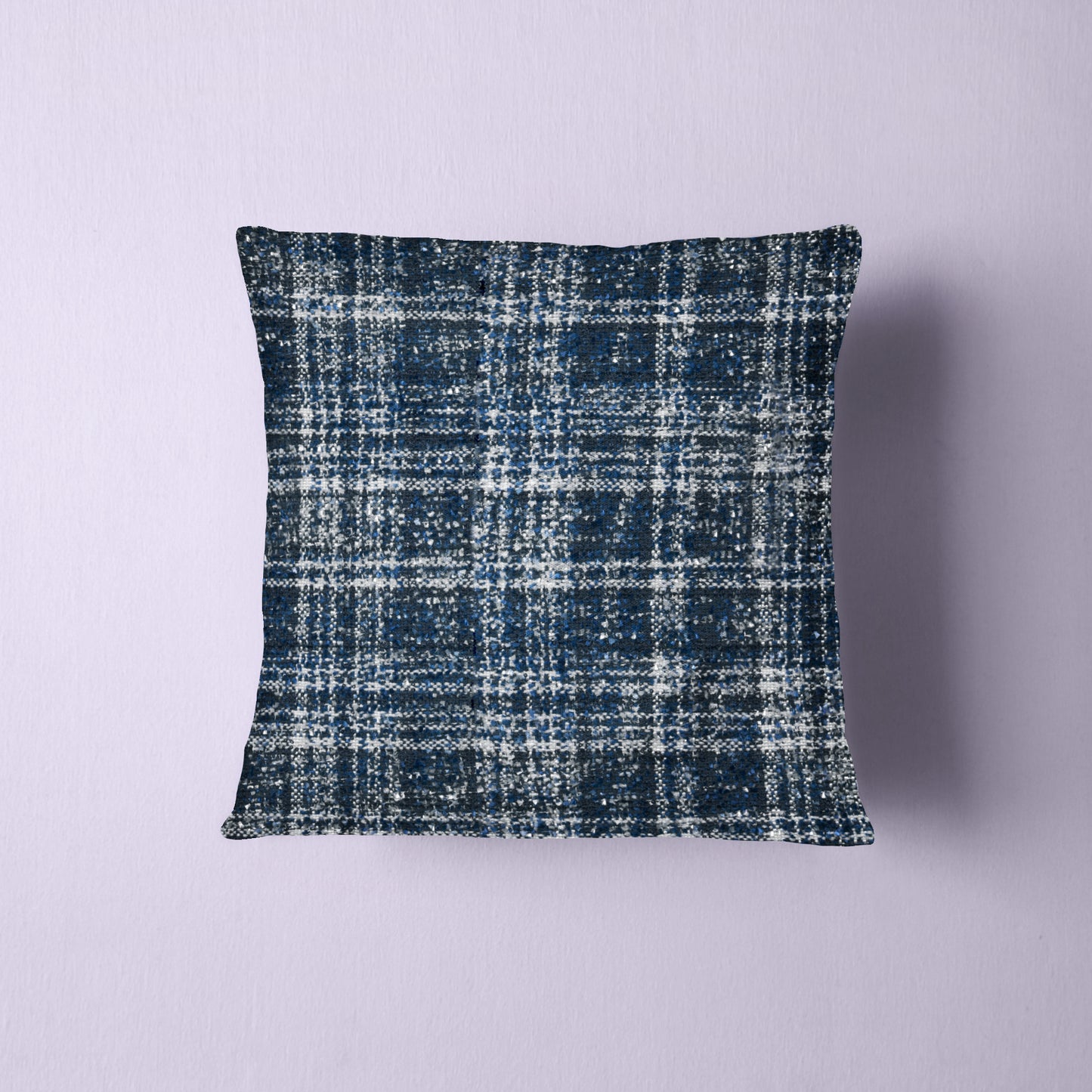 Navy Tweed Pillow Cover