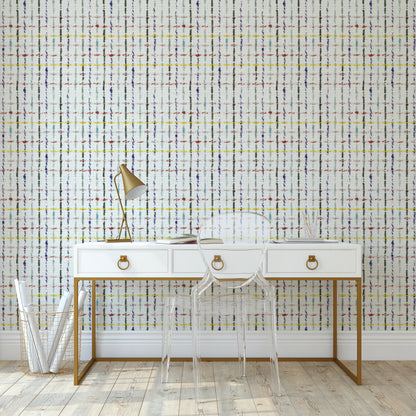 Schoolhouse Flock Wallpaper