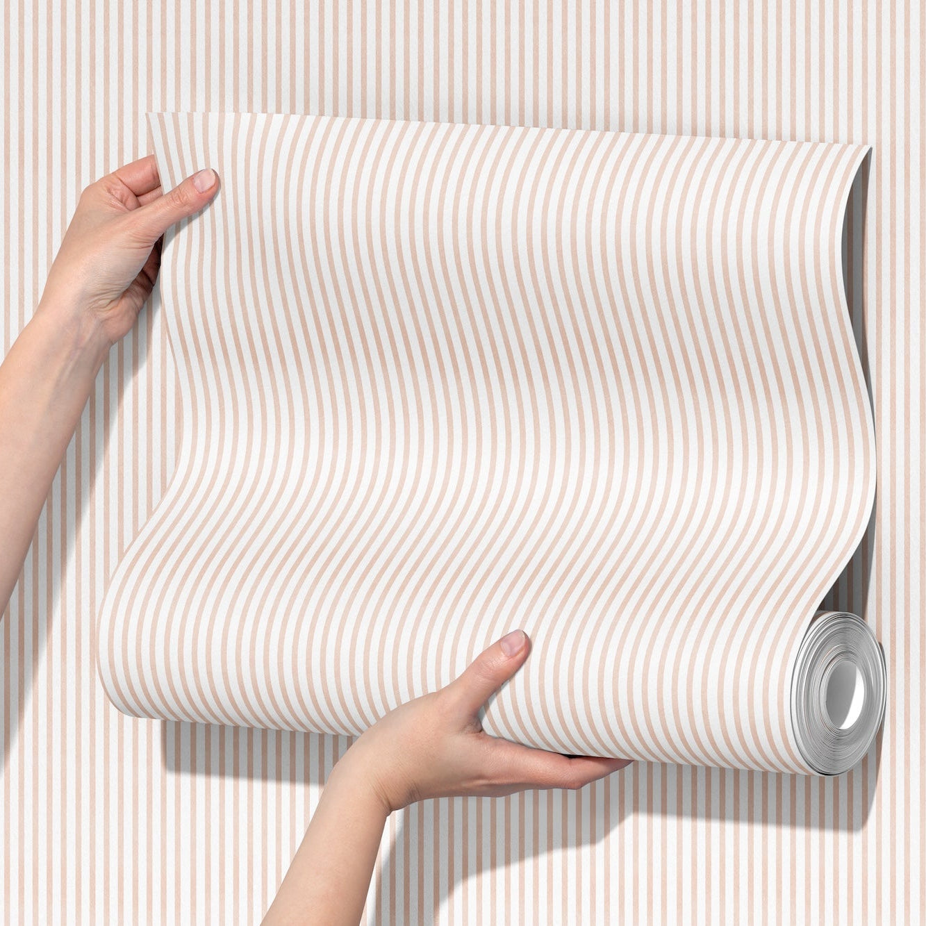 Stripes in Pink + White