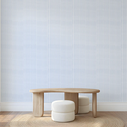 Stripes in Blue + White