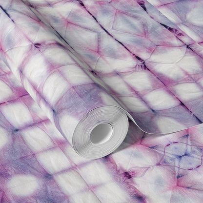 Hot Pink and Purple Tie Dye Wallpaper