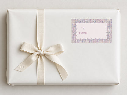 Rectangular Gift Sticker Set