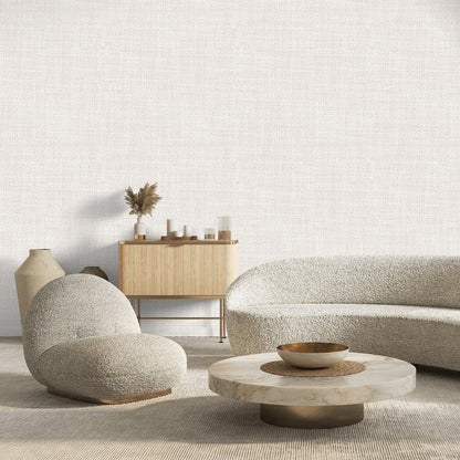 Tonal Boucle Wallpaper in Cream