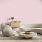 Tonal Boucle Wallpaper in Pink