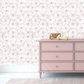 Dusty Pink Watercolor Floral Wallpaper