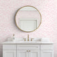 Blooming Toile Pink Wallpaper
