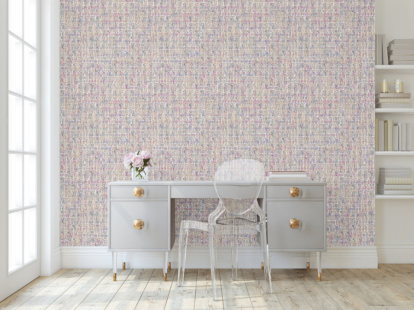Dream House Pearl Tweed Wallpaper