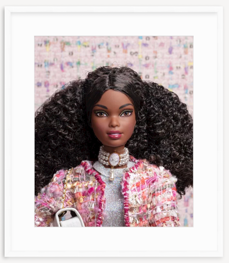 Cameo Necklace Framed Barbie