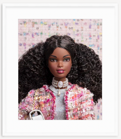 Cameo Necklace Framed Barbie