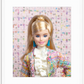 Teal Tweed Framed Barbie