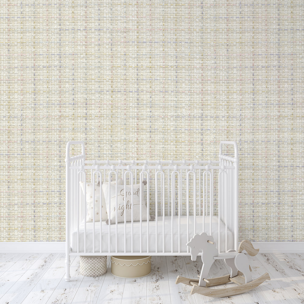 Southern Straw Tweed Wallpaper